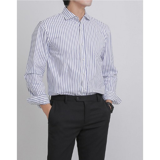 Sơ mi nam sọc xanh cá tính