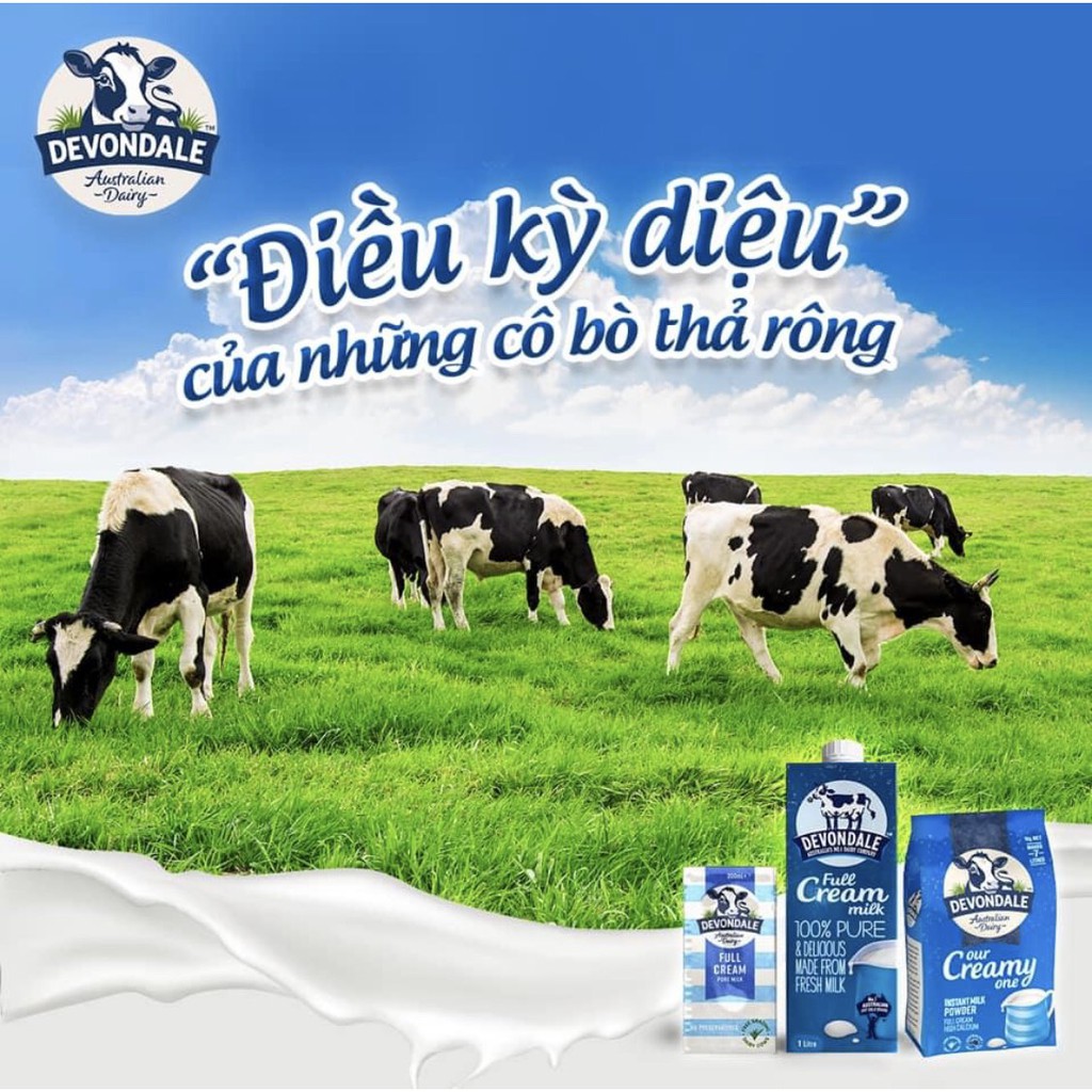 Date 05/2022 - Sữa Bột Full Cream Devondale (Túi 1kg)