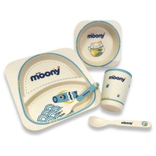 Bộ bát ăn dặm sợi tre Yookidoo quà tặng từ MOONY