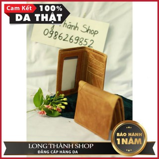 Ví nam da bò handmade 100% ( Ví Đứng )