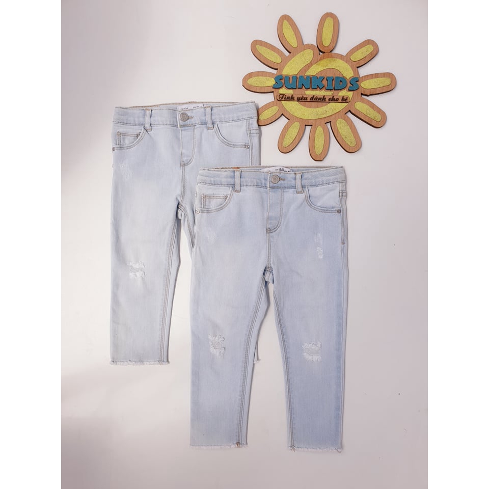 Quần Jean Za ra xước cho bé