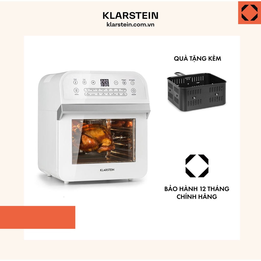 NỒI CHIÊN KHÔNG DẦU 12L KLARSTEIN AEROVITAL CUBE 10033745