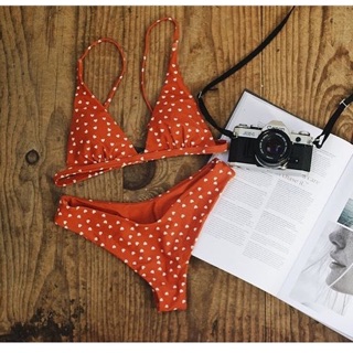 Bikini 2 mảnh chấm bi trái tim