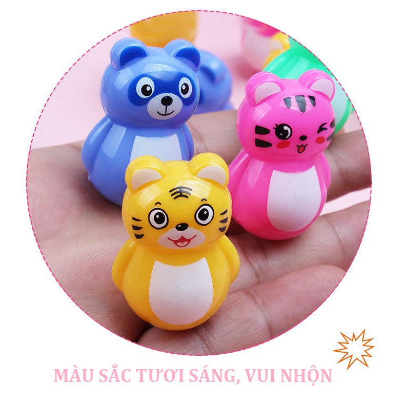 [Chọn Màu] Lật Đật Mini Hình Thú Dễ Thương Siêu Ngộ Nghĩnh Như Hình