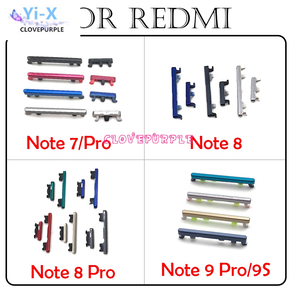 Bộ nút âm lượng thay thế cho Xiaomi Redmi Note 7 8 9 Pro 9S