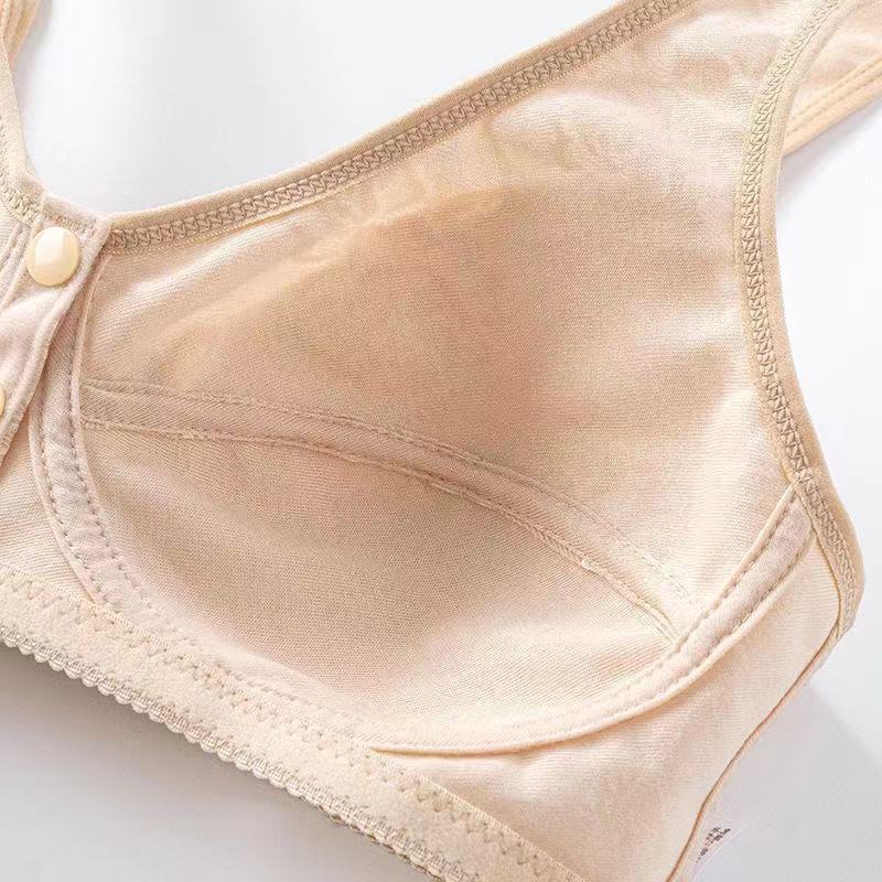 Áo Ngực Mỏng Không Gọng Thép Cài Khóa Trước Có Thể Điều Chỉnh Cho Phụ Nữ Trung Niên