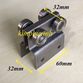 01 cái - bánh xe treo cửa sổ - bánh xe treo cửa lùa