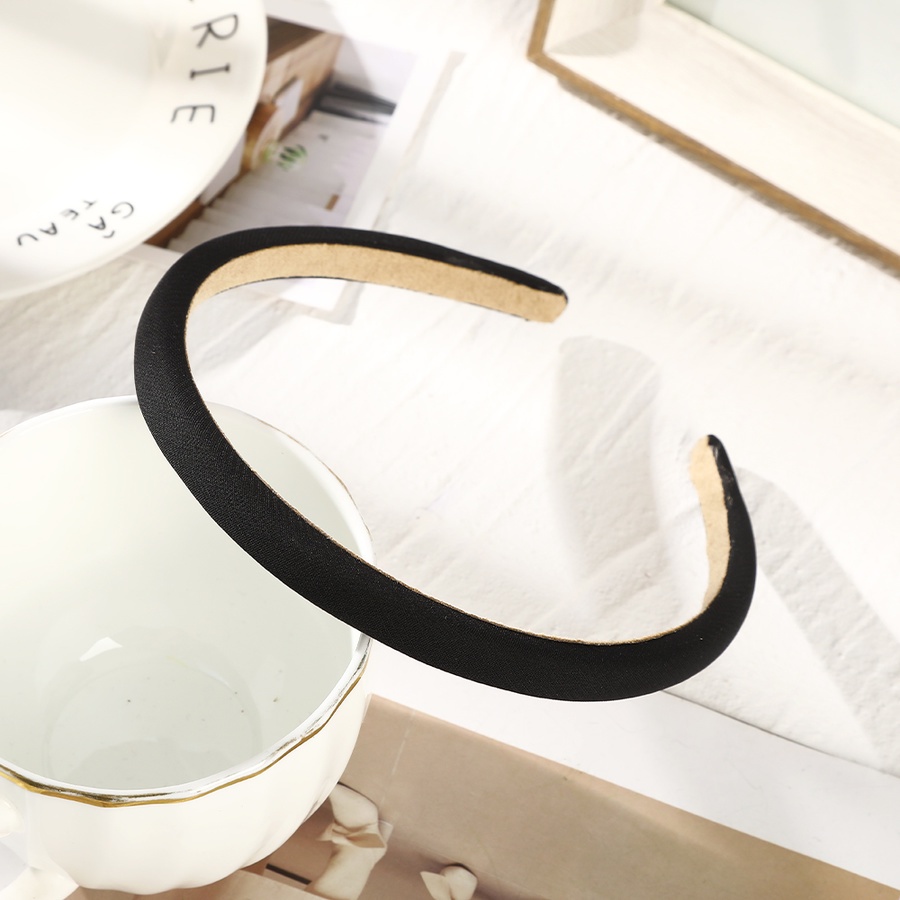 Băng Đô Cài Tóc Bằng Xốp Màu Trơn Phong Cách Hàn Quốc Thời Trang Cho Nữ