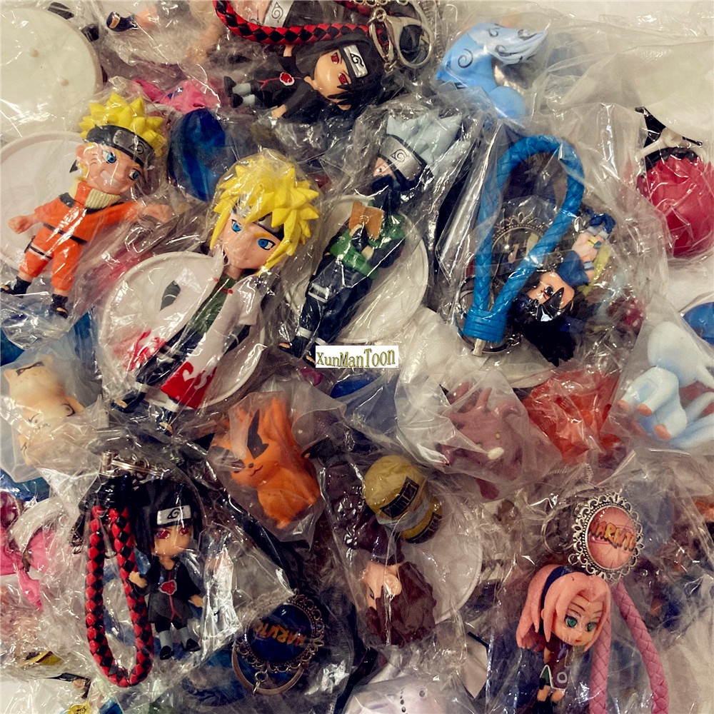 Hộp Quà Tặng Móc Khóa/Vòng cổ/Móc Chìa Khóa Bằng Acrylic In Hình Naruto