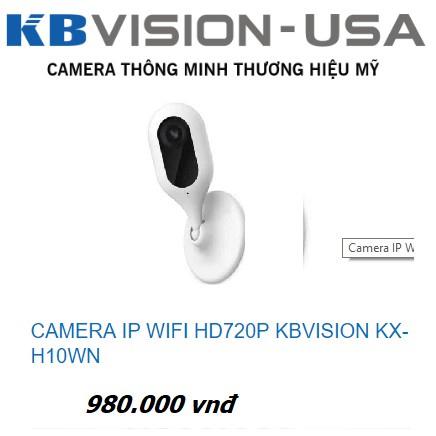 CAMERA WIFI KB-VISION KX-H10WN USA