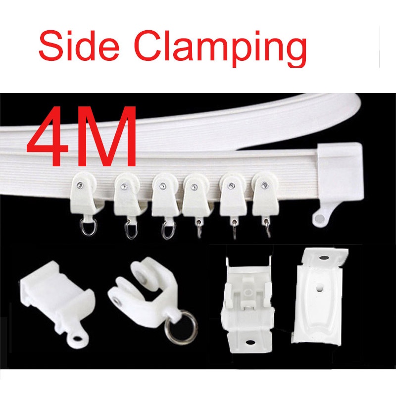 Dây Kẹp Rèm Cửa Sổ / Trần Nhà Bằng Nhựa Dài 4M Linh Hoạt Có Thể Uốn Cong