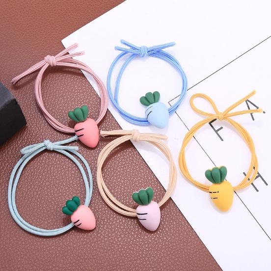Chun buộc tóc đính củ cà rốt   Clovershop68