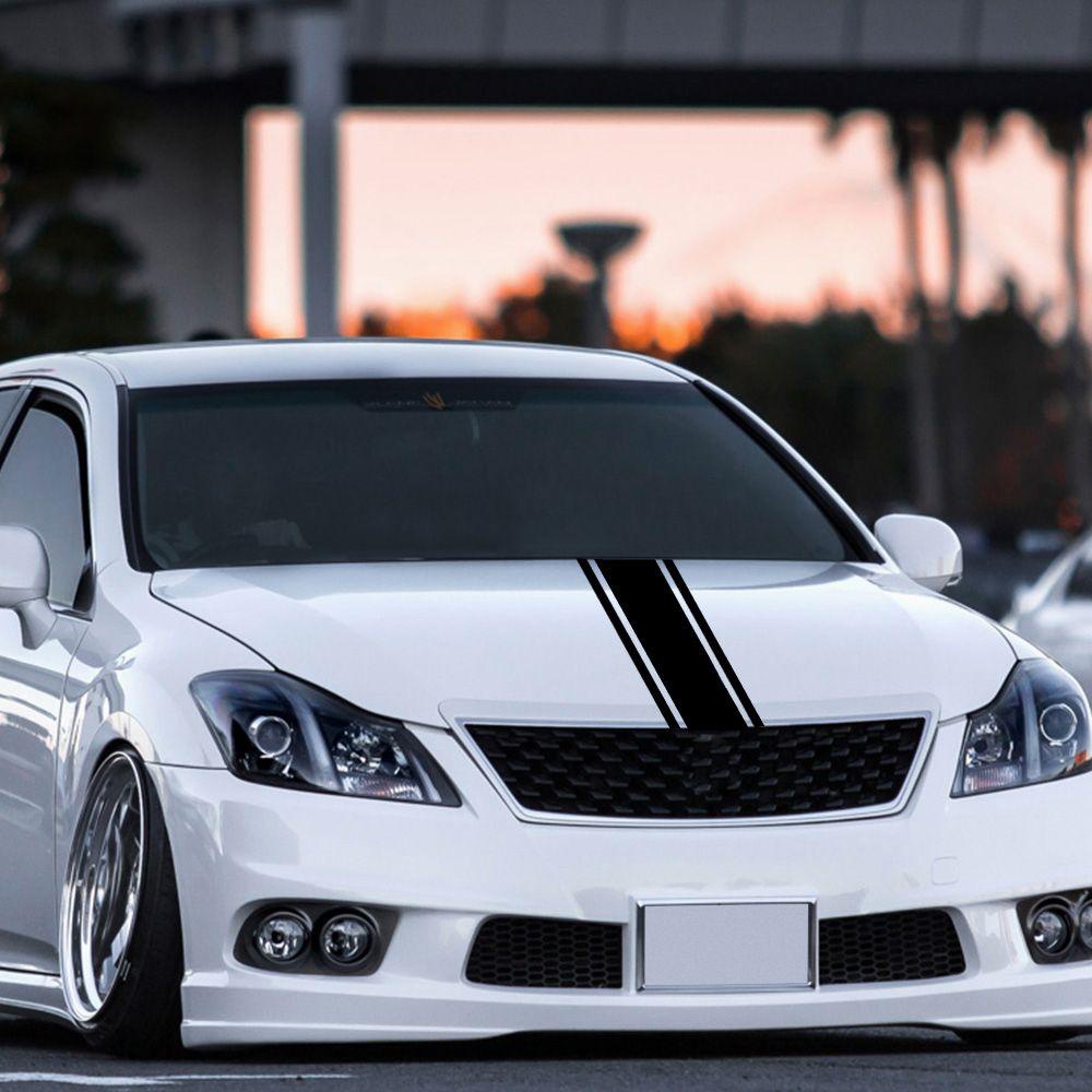 MAYSHOW Miếng Dán Trang Trí Đầu Xe Hơi Bằng Chất Liệu Vinyl Phong Cách Thể Thao