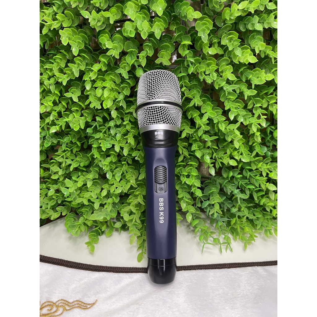 Mic Hát Karaoke Có Dây BBS K99 . Chất Lượng Âm Thanh Cực Tốt, Kiểu Dáng Cực Đẹp, Dây Mic Dài. Bảo Hành 12 Tháng