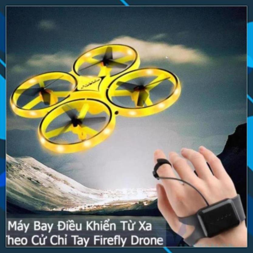 Máy bay điều khiển từ xa Con Đom Đóm Dùng Cảm Biến + Cử Chỉ Tay UFO