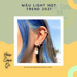 Thuốc nhuộm tóc màu xanh dương sky, xanh dương sáng, xanh blue - Hair Care Q4