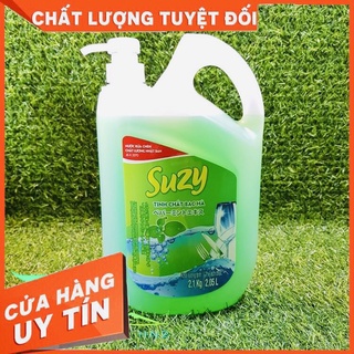 Nước rửa chén bát Suzy bạc hà chất lượng NHẬT BẢN - sạch nhanh, khử mùi tanh, an toàn can 2,1 kg