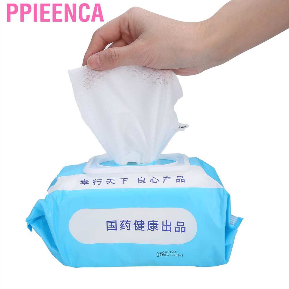 Ppieenca Adult Reusable Diapers 1 Bag/100Pcs of Wet Tissue Portable Non-Woven Fabric Cleansing Wipe for Hygiene Elderly Care
