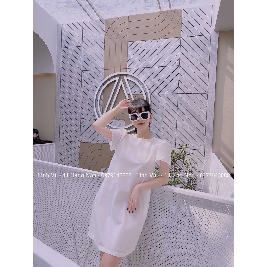 Đầm Suông Nữ Trắng Tay Bồng Điệu Ruffle Sleeves Dress - LL028 | BigBuy360 - bigbuy360.vn