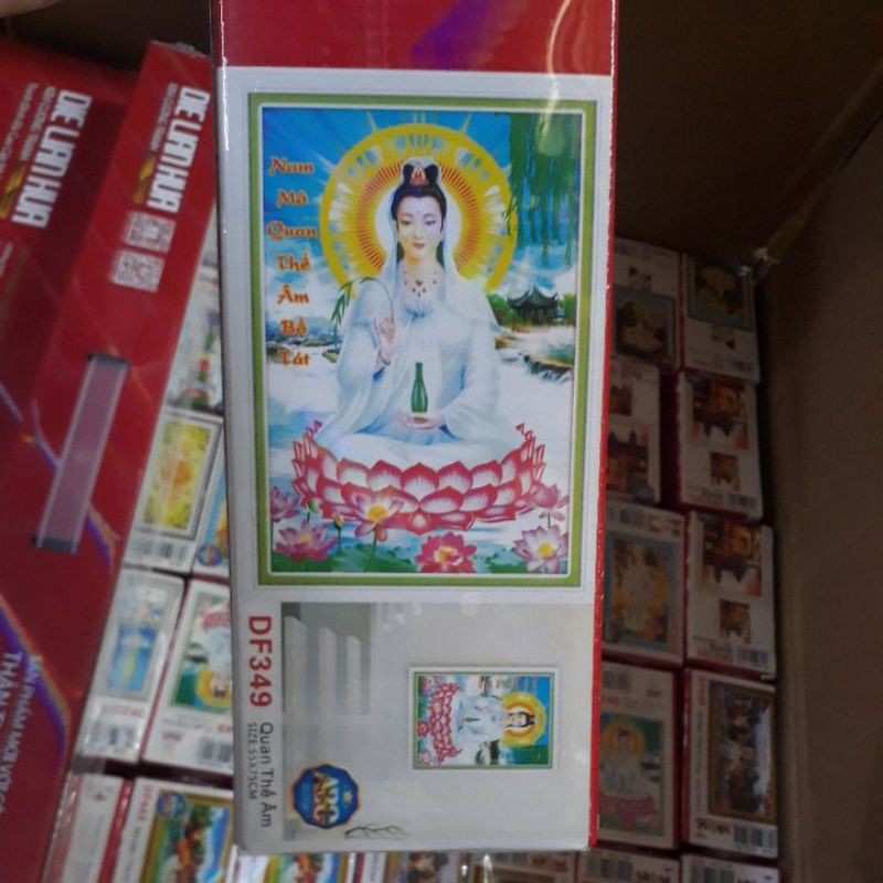 tranh đính đá phật bà df349 (55×75)