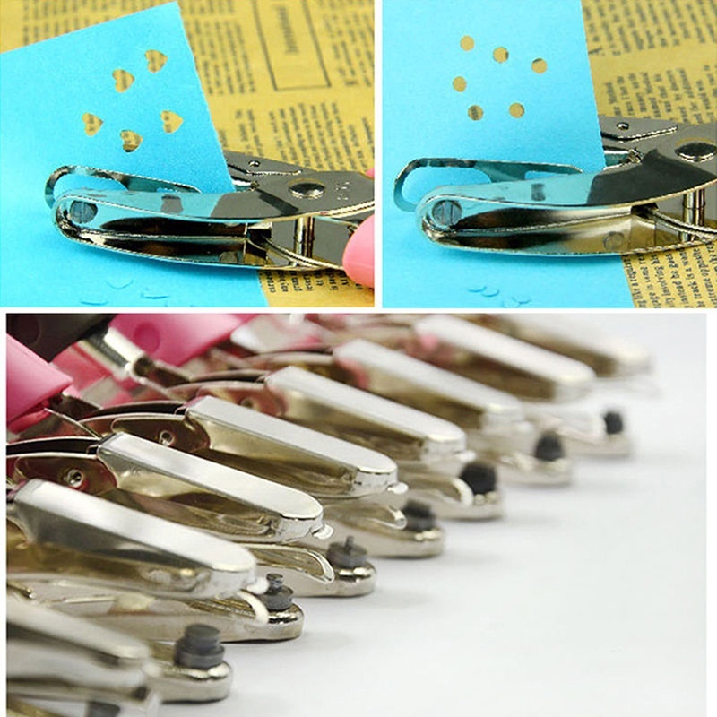 Dụng cụ bấm lỗ giấy hình tròn trái tim ngôi sao độc đáo