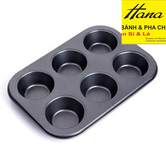 khuôn cupcake 6 lỗ