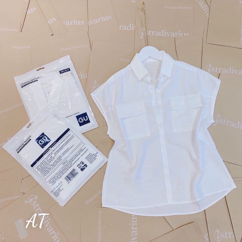 Áo sơ mi Gu tay hến form to
