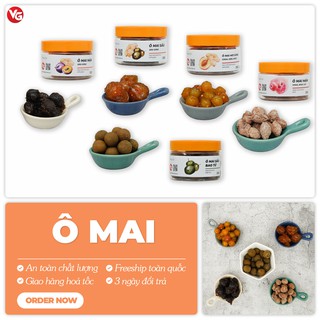 Ô mai MIX 200g Hương vị chua ngọt cay/ xí muội/ mận/ sấu/ mơ đặc sản Hà Nội ăn vặt làm quà tặng VIETGOURET