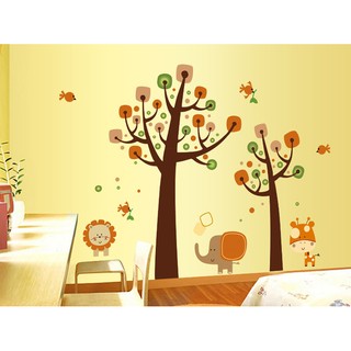 Tranh DECAL vườn thú của bé
