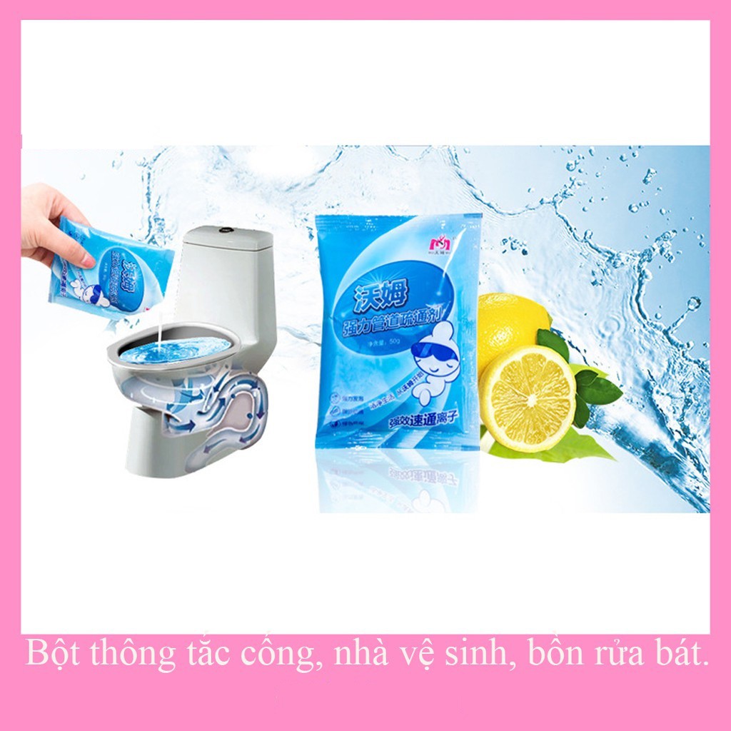 Vỉ 12 que thông tắc cống bồn cầu cực mạnh Xử Lý Triệt Để Cặn Bã, Chất Thải Hữu Cơ