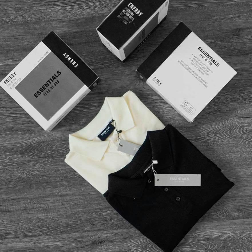 Áo Polo Essentials in cao su sau lưng Fullbox MSW Town , áo thun có cổ tay lỡ nam nữ unisex | BigBuy360 - bigbuy360.vn