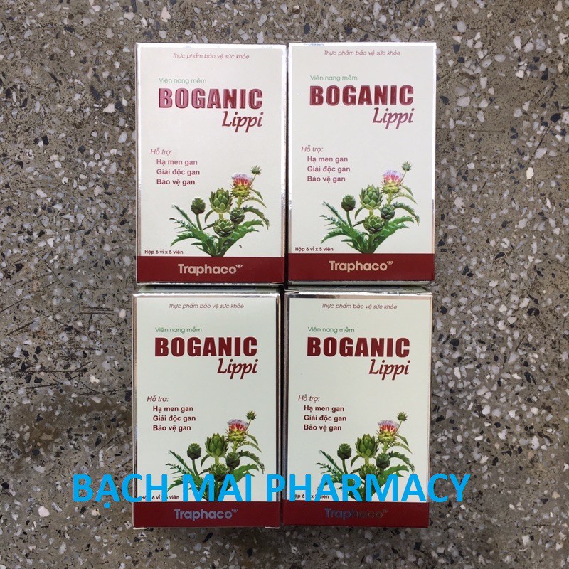 (CHÍNH HÃNG) Viên uống BOGANIC Lippi hỗ trợ hạ men gan, giải độc gan và bảo vệ gan