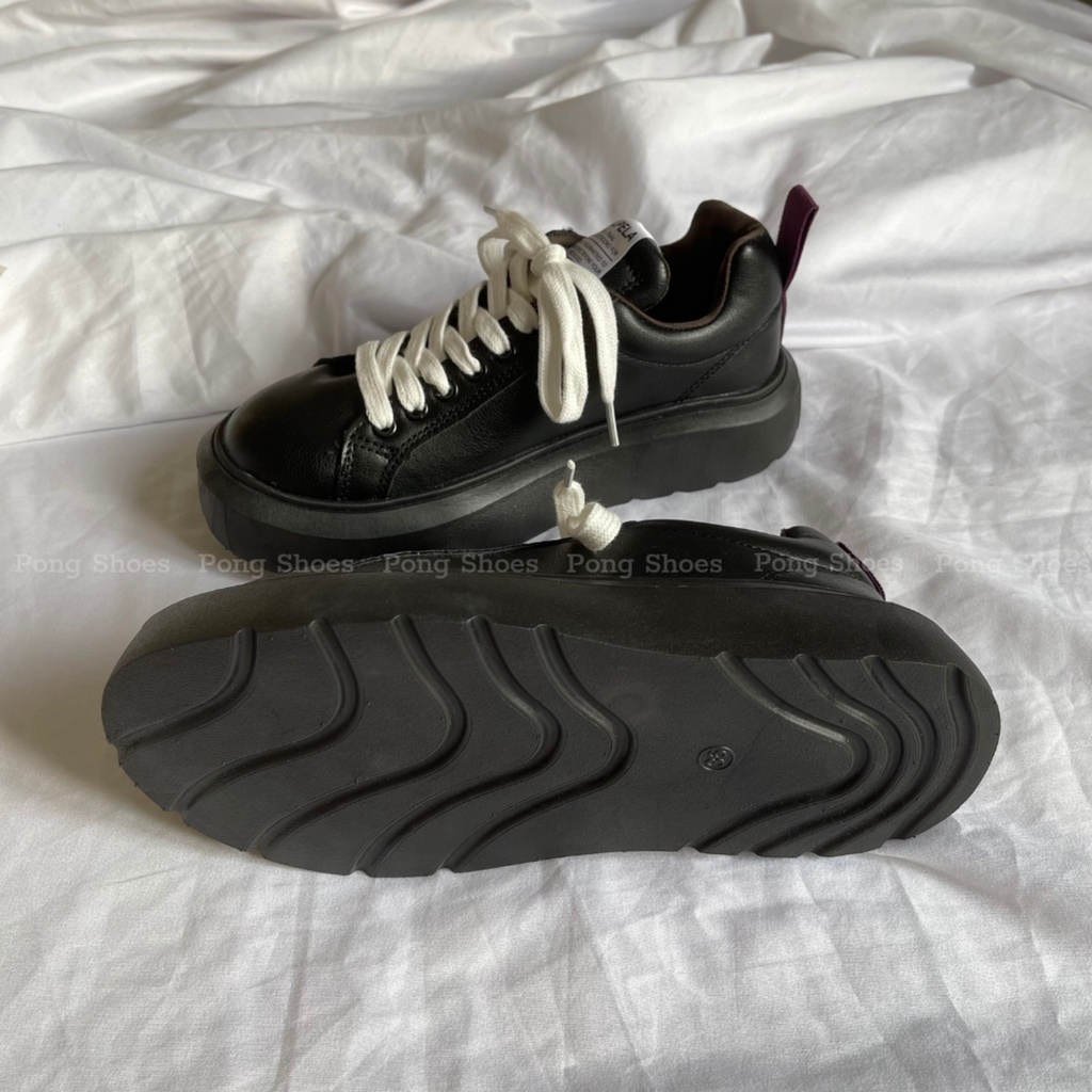 Giày Sneaker PongShoes phong cách Ulzzangs màu đen, trắng FULL HỘP Mã 1421