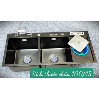 Chậu rửa bát, chậu rưar chén Nano 3 hố Kagol Korea