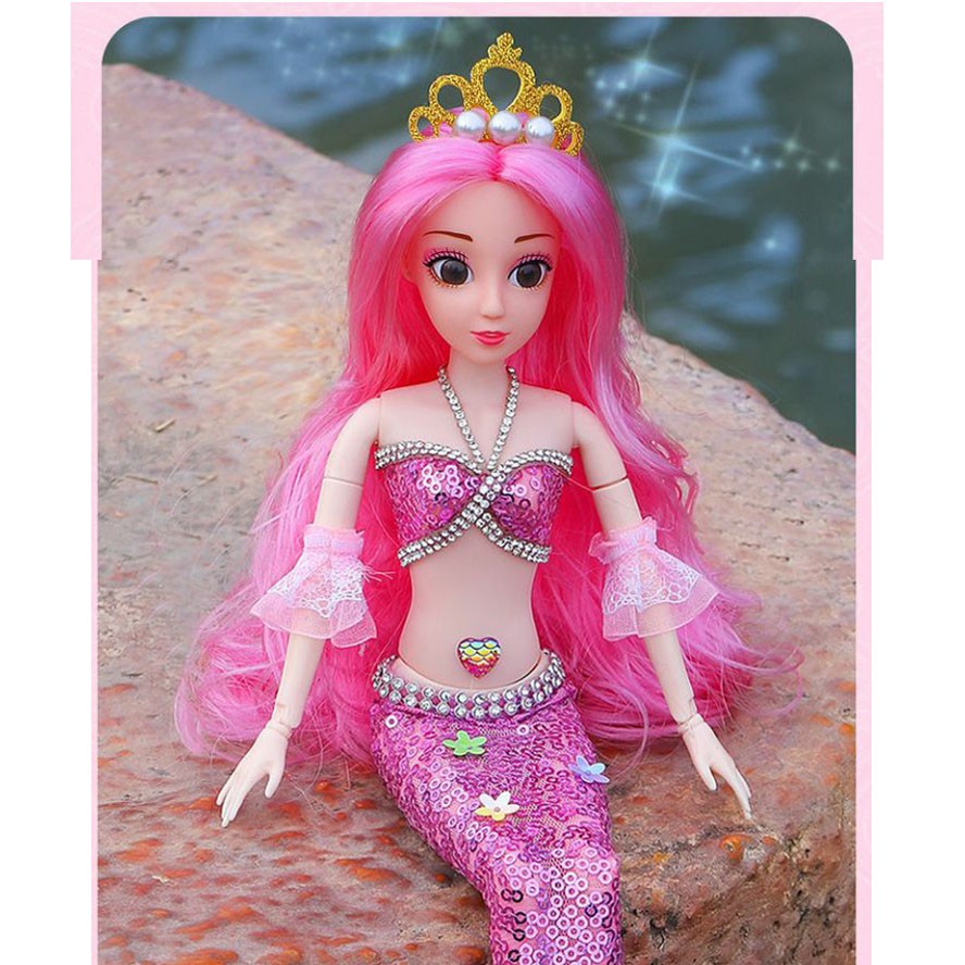 Đồ Chơi Búp Bê Barbie Hình Nàng Tiên Cá Thích Hợp Làm Quà Tặng Sinh Nhật Cho Bé