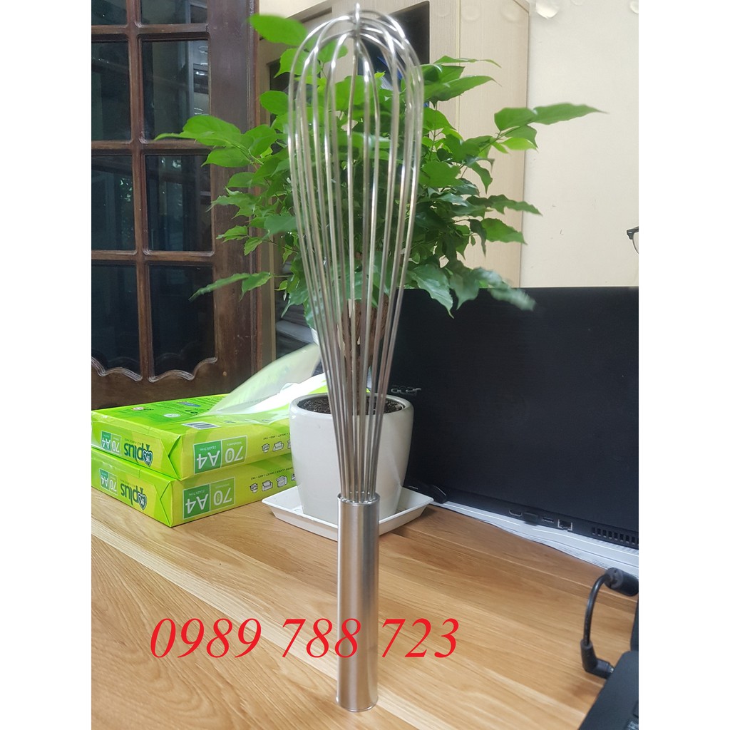 Phới Lồng Đánh Trứng Cầm Tay Inox 25cm/30cm/40cm Đánh trứng, đánh kem, đánh bột, quấy trà sữa