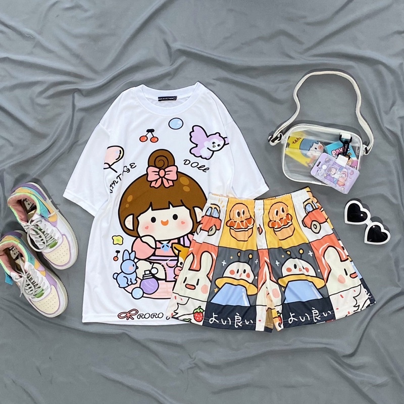[Size 25-75kg] SET đồ bộ cartoon