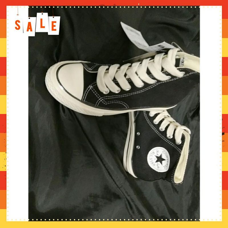 Giày CV ⚡️𝐒𝐢ê𝐮 𝐑ẻ⚡️ Classic All Star Đen Cổ Cao Nam Nữ, giày thể thao nam nữ