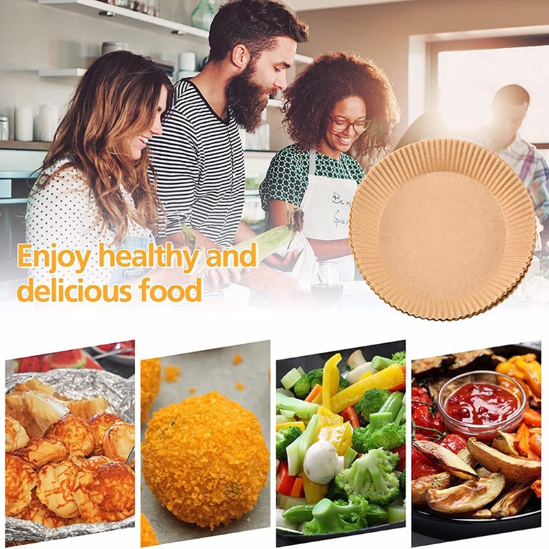 Bộ 80 Giấy Thấm Dầu Chống Dính Tiện Lợi Dành Cho Nồi Chiên Không Dầu