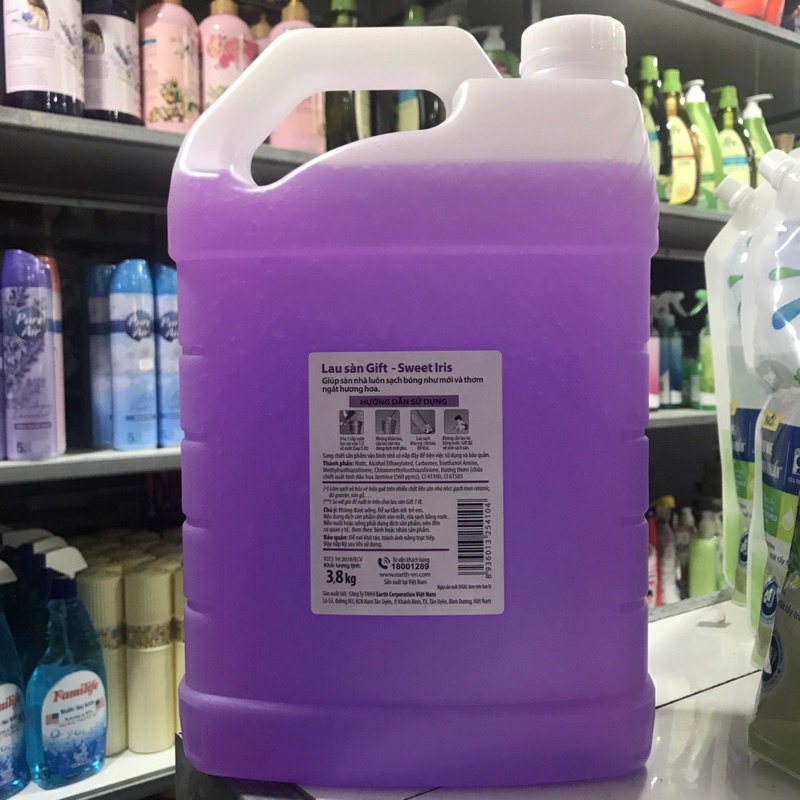 Nước lau sàn nhà Gift sweet lris 3.8kg 