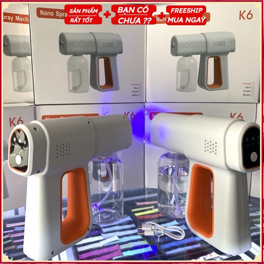 Súng phun xịt khư khuẩn Nano cầm tay k6 .