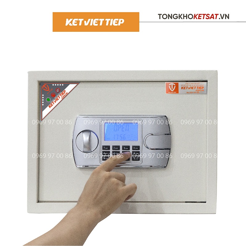 Két Sắt Mini Thông Minh Điện Tử Két Khách Sạn Việt Tiệp KS206-DT Hàng Chính Hãng (Miễn Phí Giao Hàng Toàn Quốc)