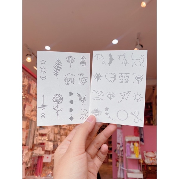 Hình xăm dán bộ 12 hình lên màu sau 24 giờ nhiều mẫu