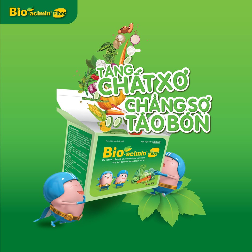 BIO-ACIMIN - HỖ TRỢ TRẺ ĂN NGON, GIẢM TÁO BÓN [bio acimin, bio acemin]