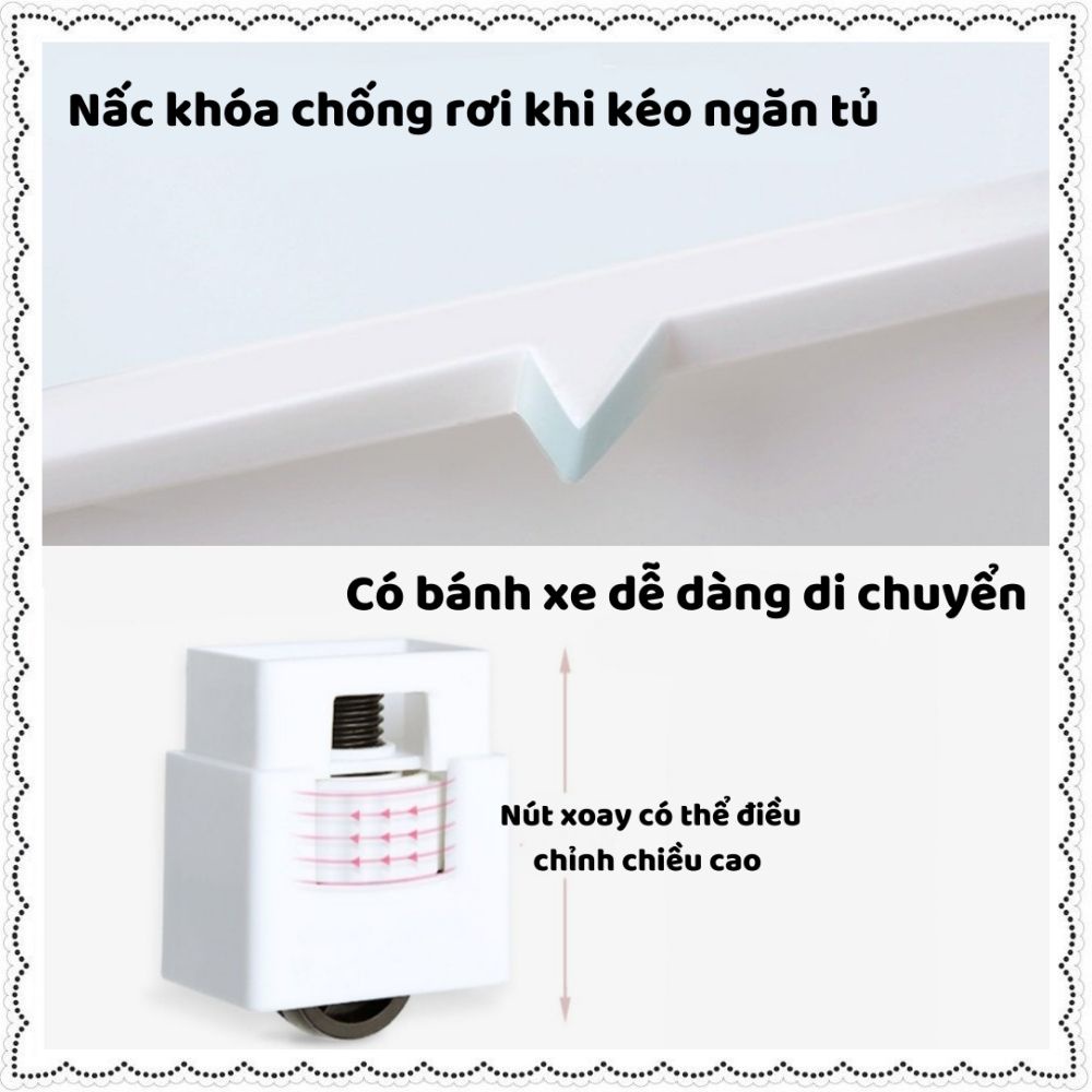 Tủ để quần áo cho em bé ,trẻ sơ sinh zozon ,tủ nhưa đựng đồ chơi, dồ dùng mỹ phẩm mini 3,4,5,6 tầng có bánh xe khóa chốt