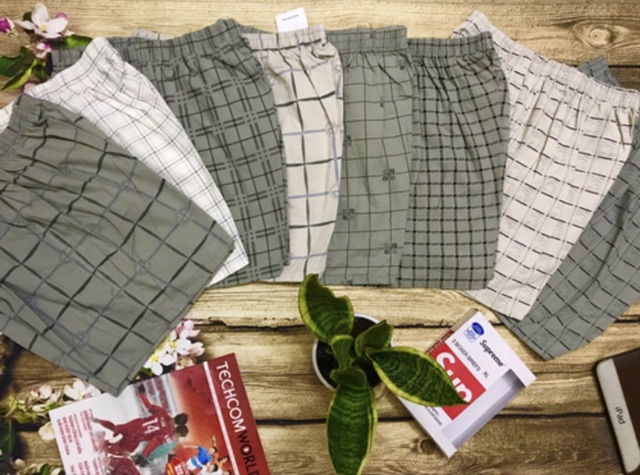 Combo 5 quần đùi nam cotton mặc nhà cao cấp