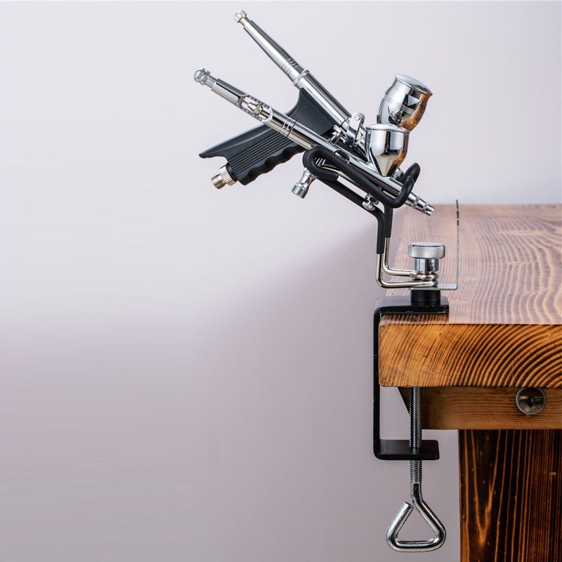 Giá Đỡ Cọ Trang Điểm Hai Đầu Bằng Thép Không Gỉ Tiện Lợi Dành Cho Họa Sĩ