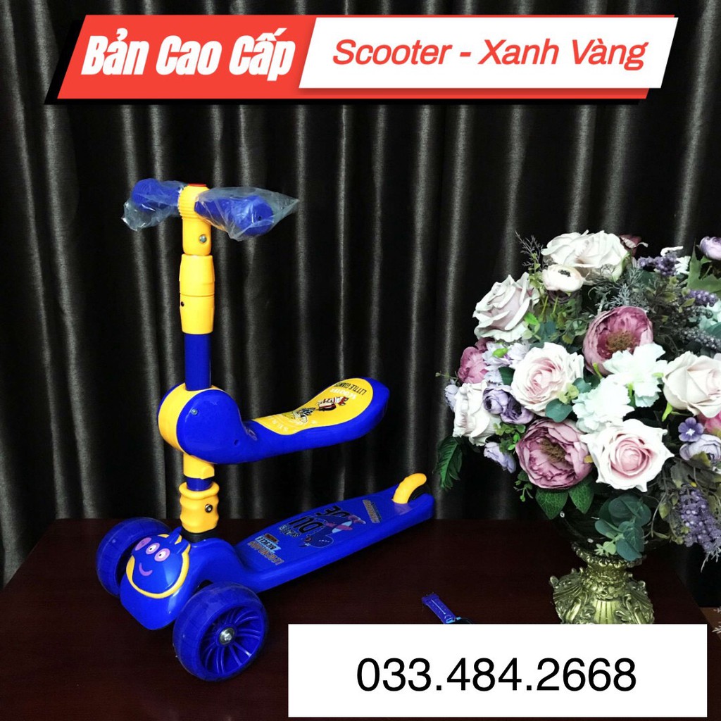 [HÀNG NHẬP KHẨU] Xe Trượt Scooter Cao Cấp, Xe Chòi Chân Cho Bé 3 In 1 - Giúp Bé Vận Động Thoả Thích🌸FREESHIP🌸