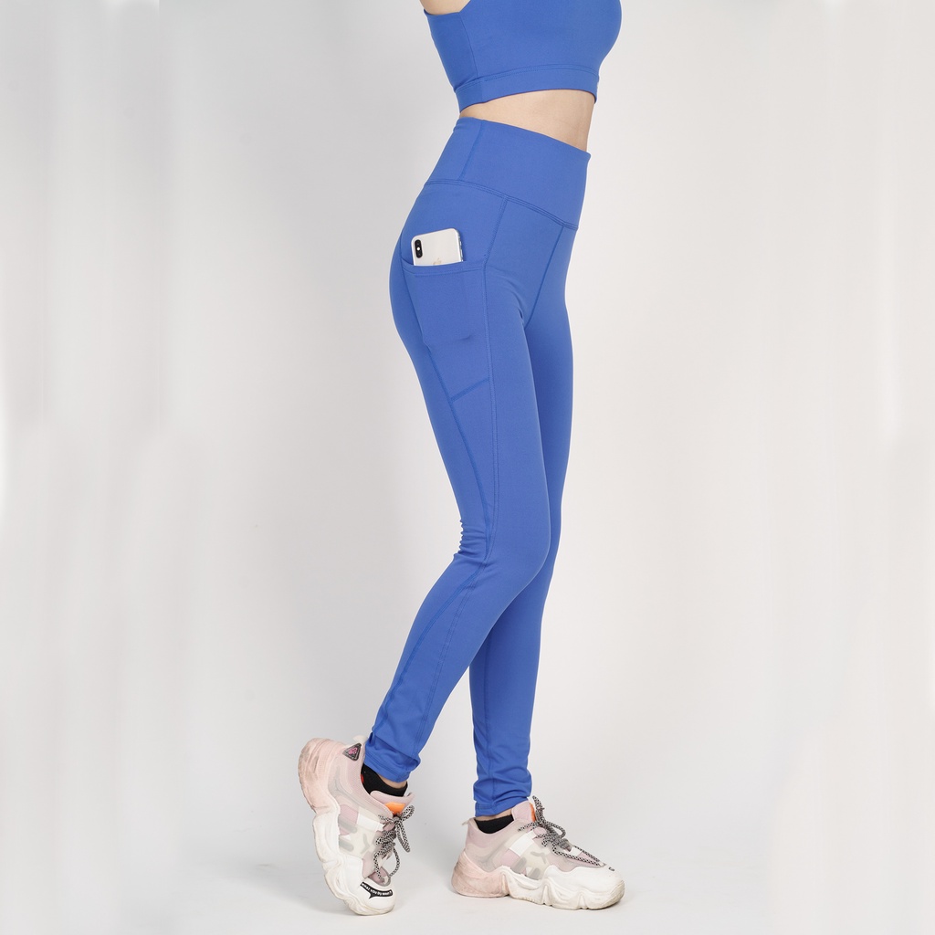 Bộ đồ tập yoga gym aerobic nữ chuyên nghiệp BAS áo bra 2 lớp phối legging nâng mông tôn dáng