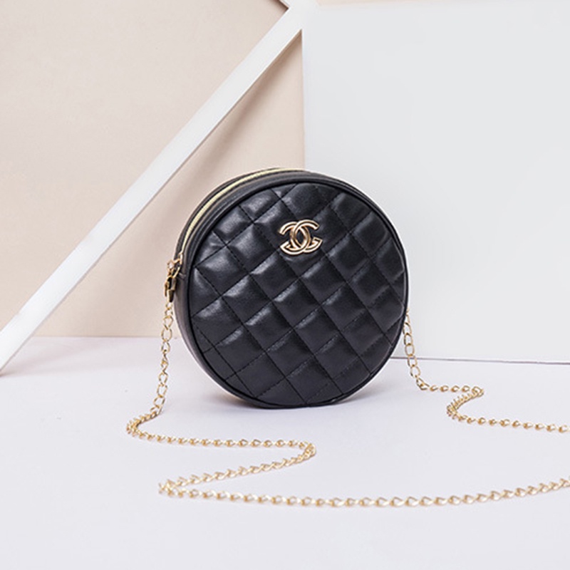 Túi đeo chéo mini IELGY hình vuông/ tròn đính đá thời trang dành cho nữ